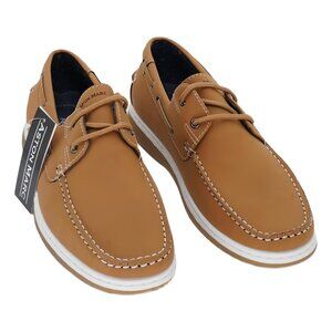 Aston Marc Men's Boat Loafers Tan Casual Deck Shoes US 8.5M EU 42
